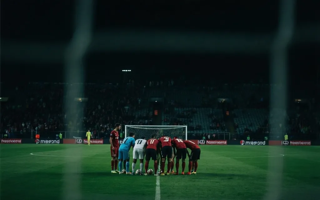 淘汰赛加时与点球大战的紧张氛围示意